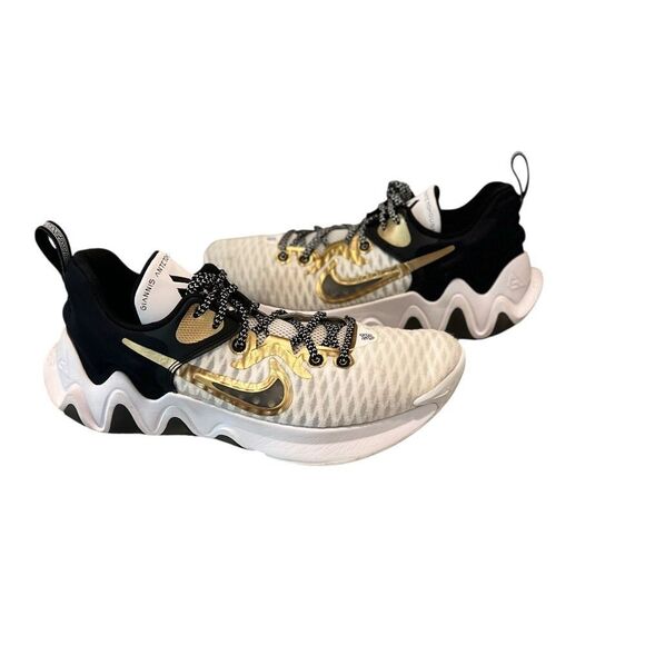 Nike Giannis Immortality Championship White Black Metallic Gold Men’s Size 10 main image 9